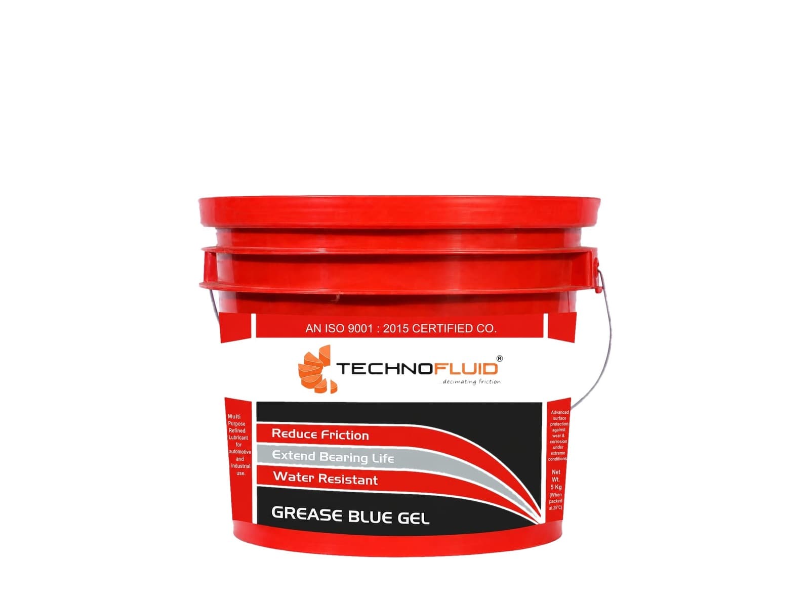 TECHNOFLUID LITHIUM COMPLEX GREASE — Grease Blue Gel — 5 Kg