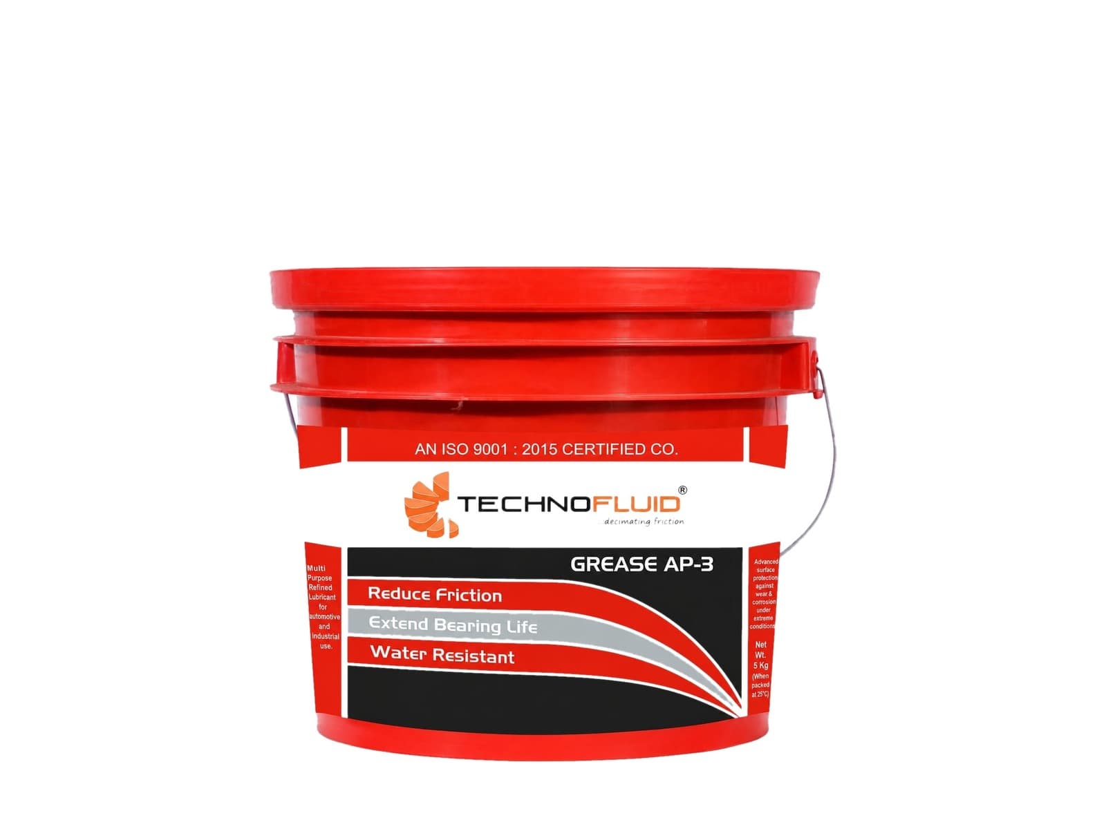 TECHNOFLUID LITHIUM GREASE AP3 & APLR — Grease AP-3 — 5 Kg